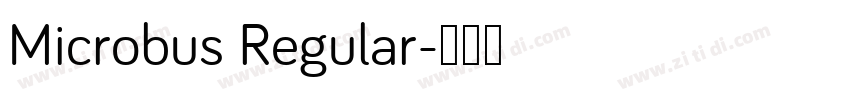 Microbus Regular字体转换